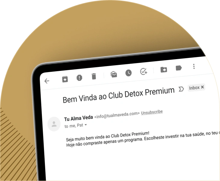 Email de confirmação de inscrição